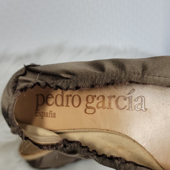 Pedro Garcia Ibiza satin espadrille flats sz 38.5 Excellent Cond - Picture 9 of 11